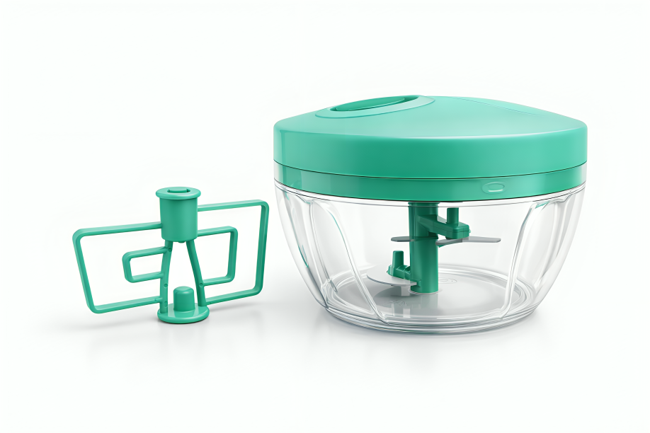 High Quality Manual Vegetable Chopper with 3 Stainless Steel Blades | Easy Pull String Onion, Fruit & Salad Chopper 🚀